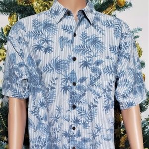 HAVANA JACKS CAFE BLUE FLORAL AND PALMS XL